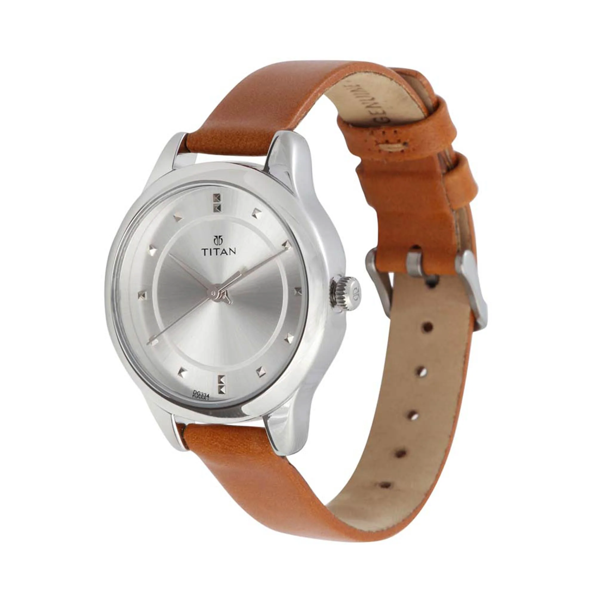 Titan Workwear Silver Dial Women Watch With Leather Strap - Image 2