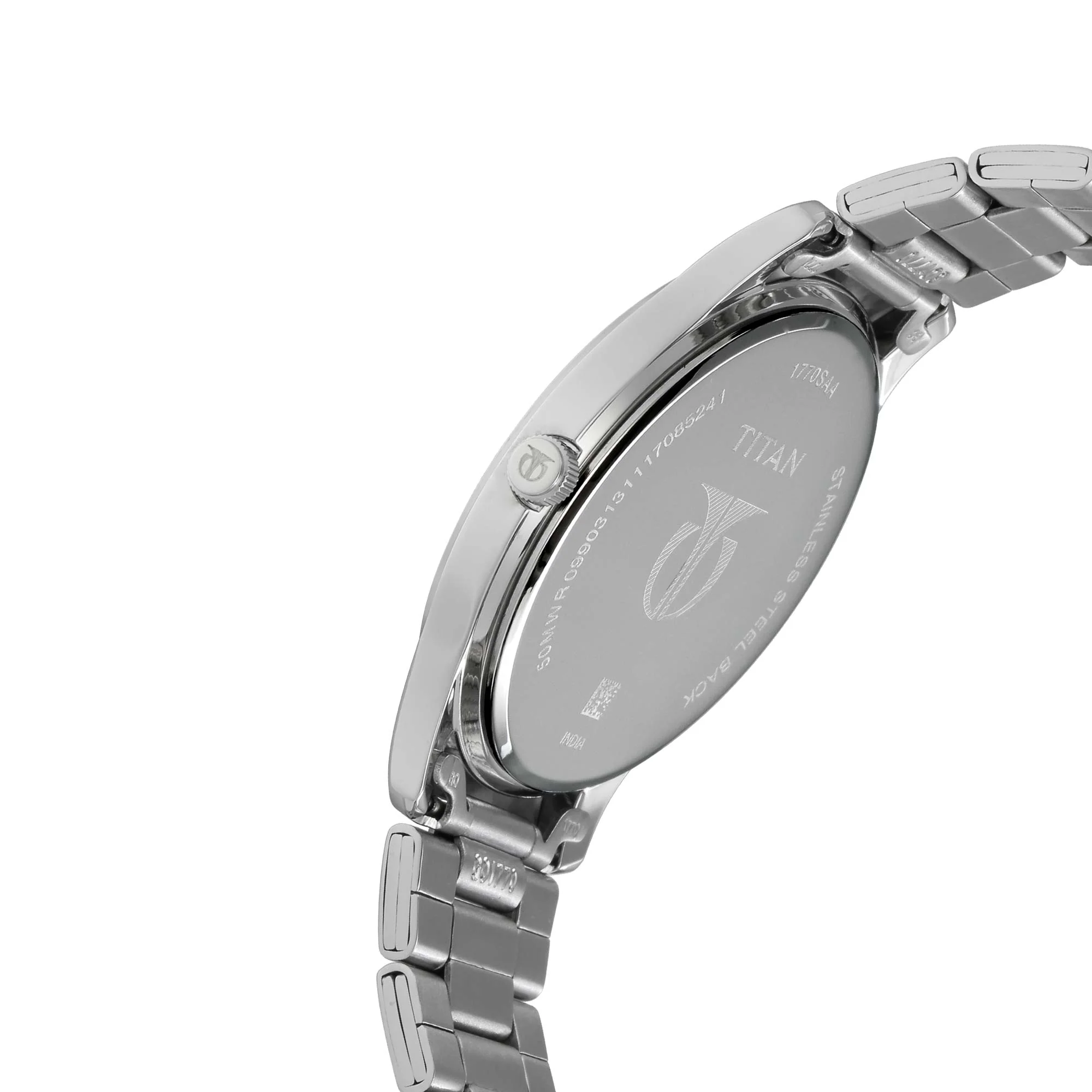 Titan Workwear White Dial Analog with Date Stainless Steel Strap watch for Men - Image 3