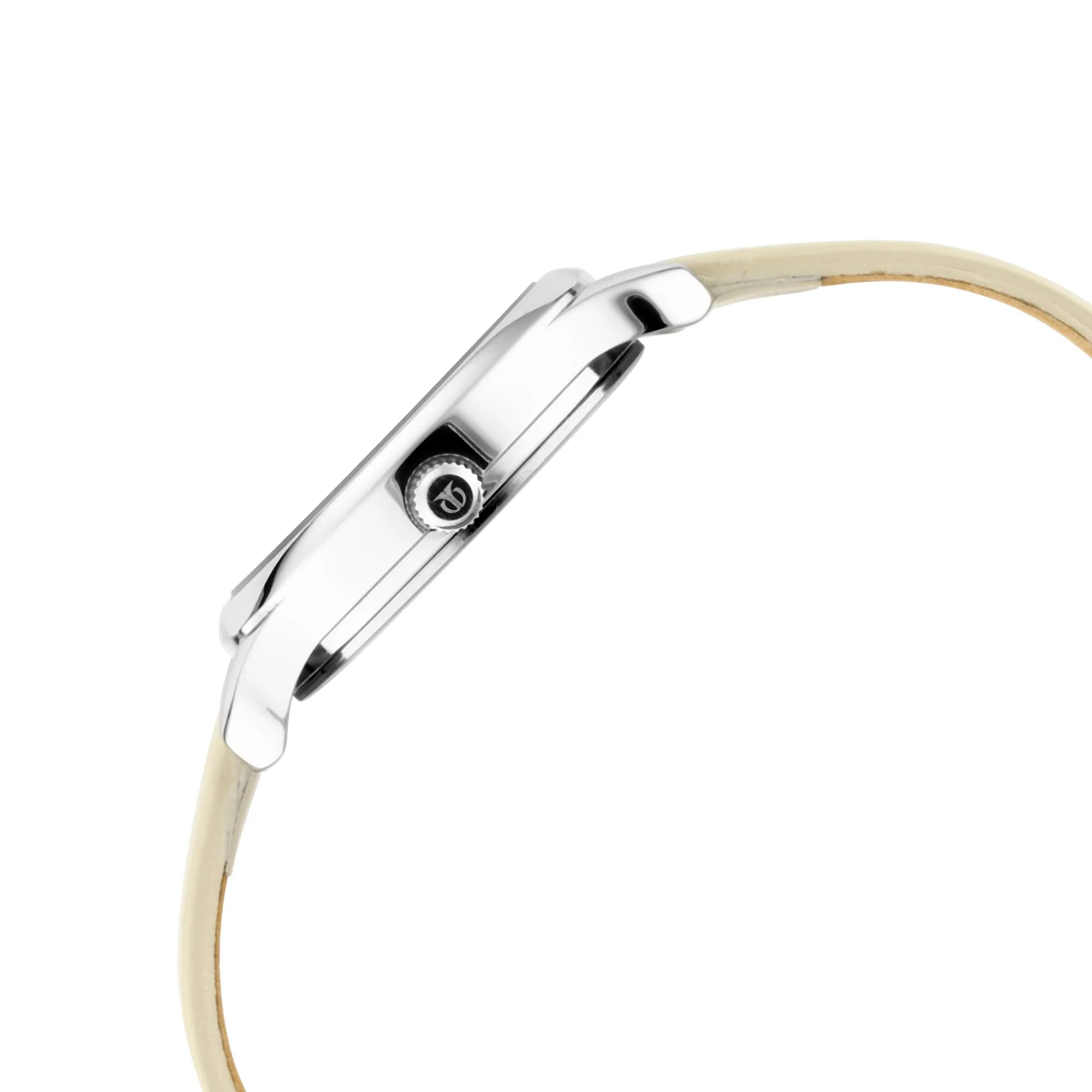 Titan Women's Chic minimalist watch with Anthracite dial and leather strap - Image 3